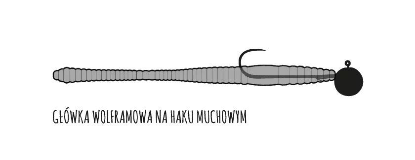 Libra Lures Dying Worm zbrojenie